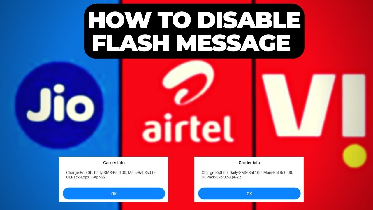 how to disable FLASH message